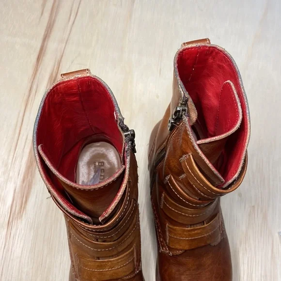 Bed Stu Leather Catty Boot Woman’s 7.5 USA - Picture 9 of 12